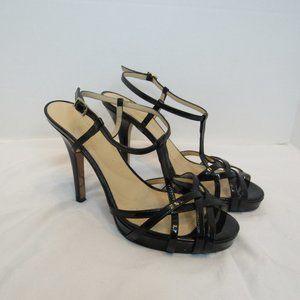 Kate Spade Black Strappy Peep Toe High Heels Pumps